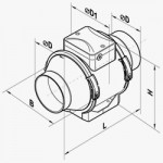 EXTRACTEUR TT - Ø 200mm - SWITCH 2 Vitesses -  830 et 1040 m³/h