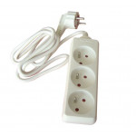 BLOC 3 PRISES BLANCHE - 2P+T / 16A - 3x1.5mm²