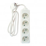 BLOC 4 PRISES BLANCHE - 2P+T / 16A - 3x1.5mm²