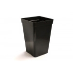 POT CARRE NOIR 27 x 27 x 40 cm - 20 L (fond drainant)