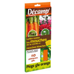 PIEGE PLAQUE GLU ORANGE - MOUCHES DE LA CAROTTE et  MOUCHES BLANCHES