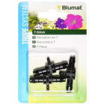 BLUMAT CONNECTEUR T  8-3-8 mm - BLISTER DE 3 pièces