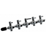 DIVISEUR D'AIR MANIFOLD ACIER 5 SORTIES 4/6mm