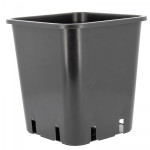 POT CARRE NOIR 25 x 25 x 25,5 cm - 11 L - NPB