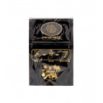 PACK DE 50 SACHET ZIP METALISE/NOIR 13x8.5cm - QNUBU 