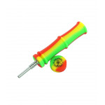 PIPE BAMBOU SILICONE couleur  14.6cm  - OIL COLORADO COLLECTORS