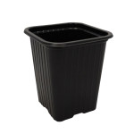 PILE DE 540 POTS POT CARRE NOIR 7.3 x 7.3 x 8cm
