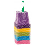 FILET de 20 POTS CARRES 8cm - 5 couleurs - ROMBERG