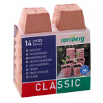 PACK de 14 POTS CARRES BIODEGRADABLES 8cm