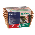  4 Plaques de 6 POTS CARRES BIODEGRADABLES 6cm (24 pots)